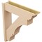Ekena Millwork 8-in W x 32-in D x 36-in H Balboa Trad Rough Cedar Woodgrain TimberThane Outlooker, Primed Tan OUTUR080X32X36BOA04RCPR - alternate 2